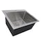 Nantucket Sinks 25 Pro Series Rectangle Topmount Small Radius Corners Stainless Steel Laundry Sink SR2522-12-16 - alternate 8